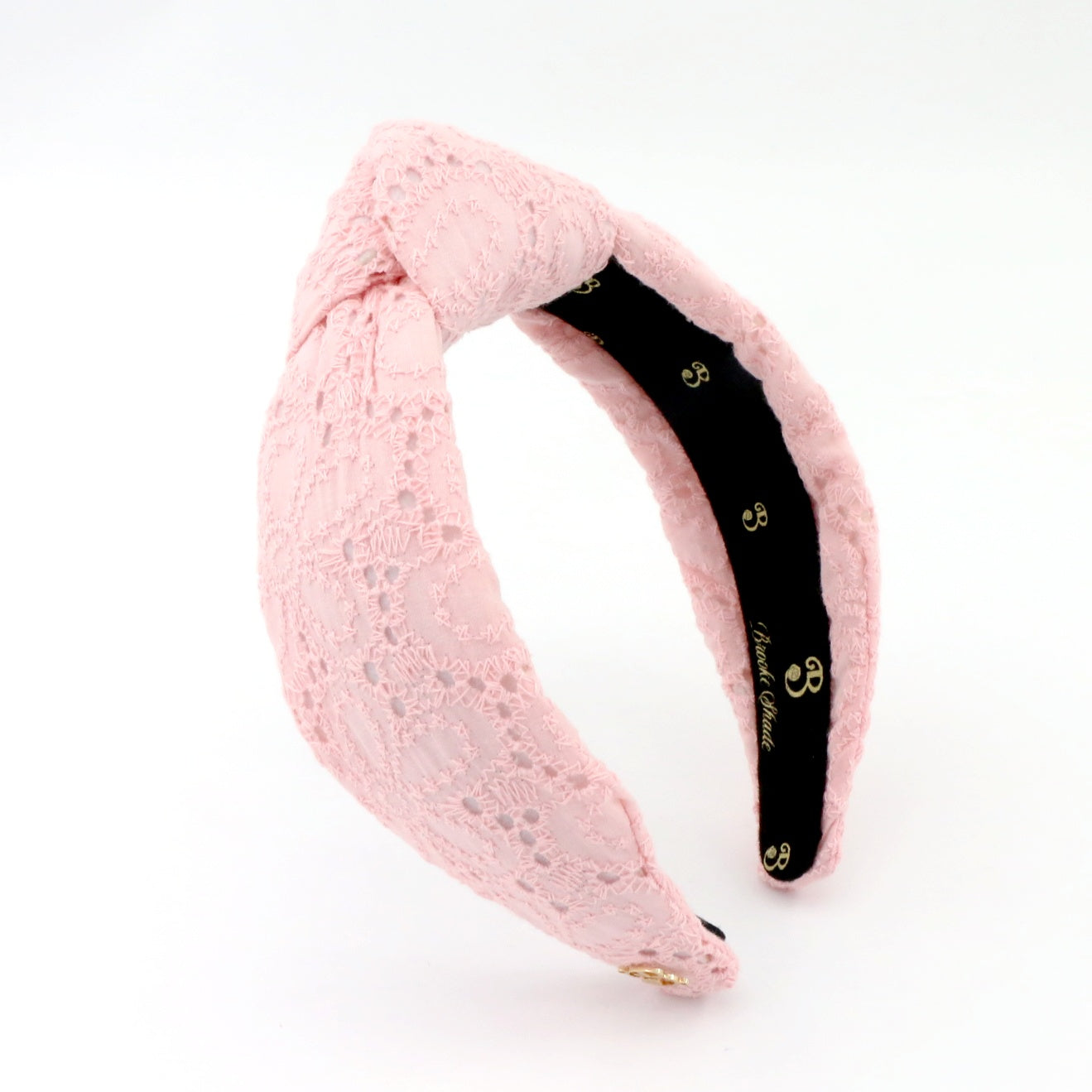 The Pink Flower Eyelet Topknot Headband
