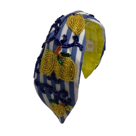 The Amalfi Lemon Beaded Headband