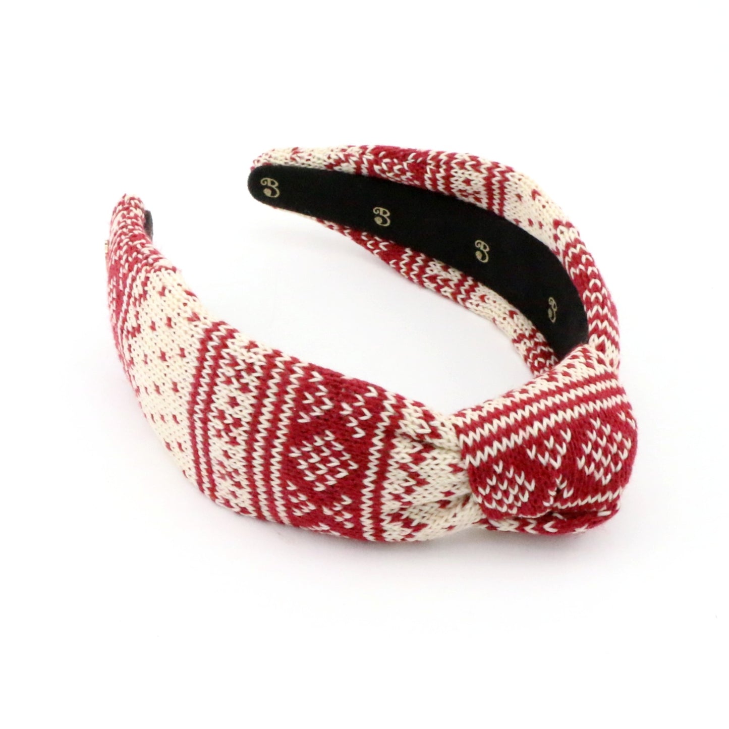 The Merry Red FairIsle Sweater Topknot