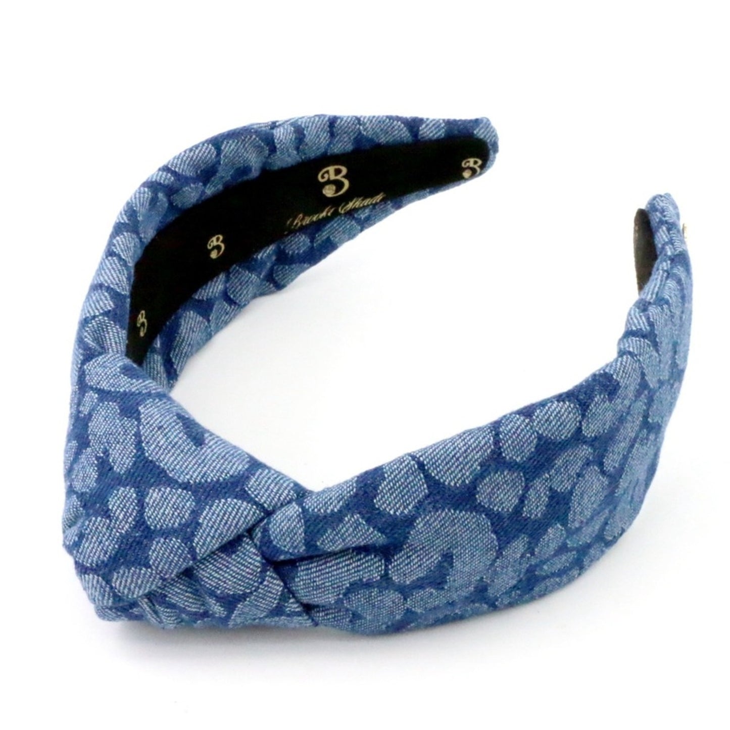The Denim Blue Leopard Topknot