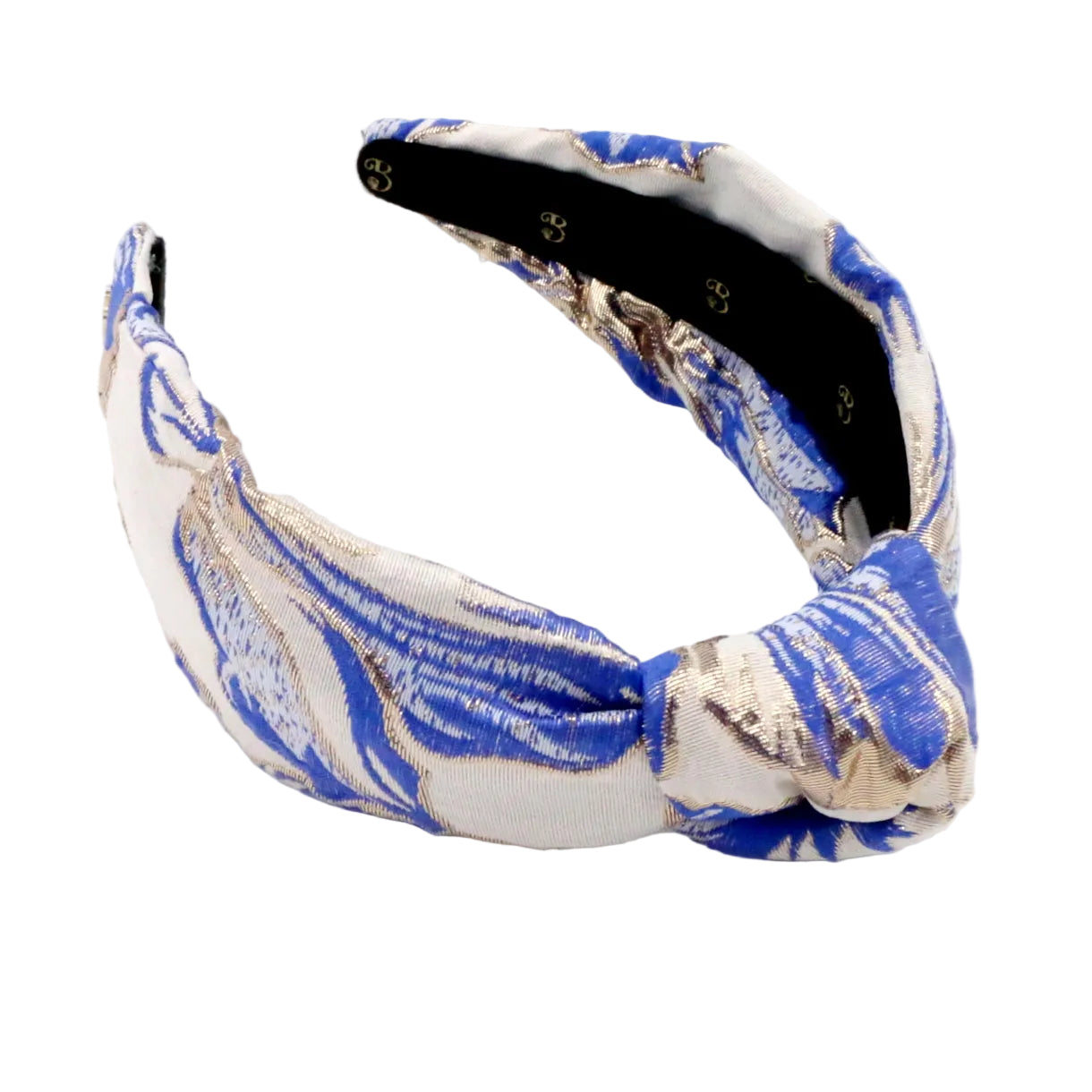 The Royal Blue Hibiscus Brocade