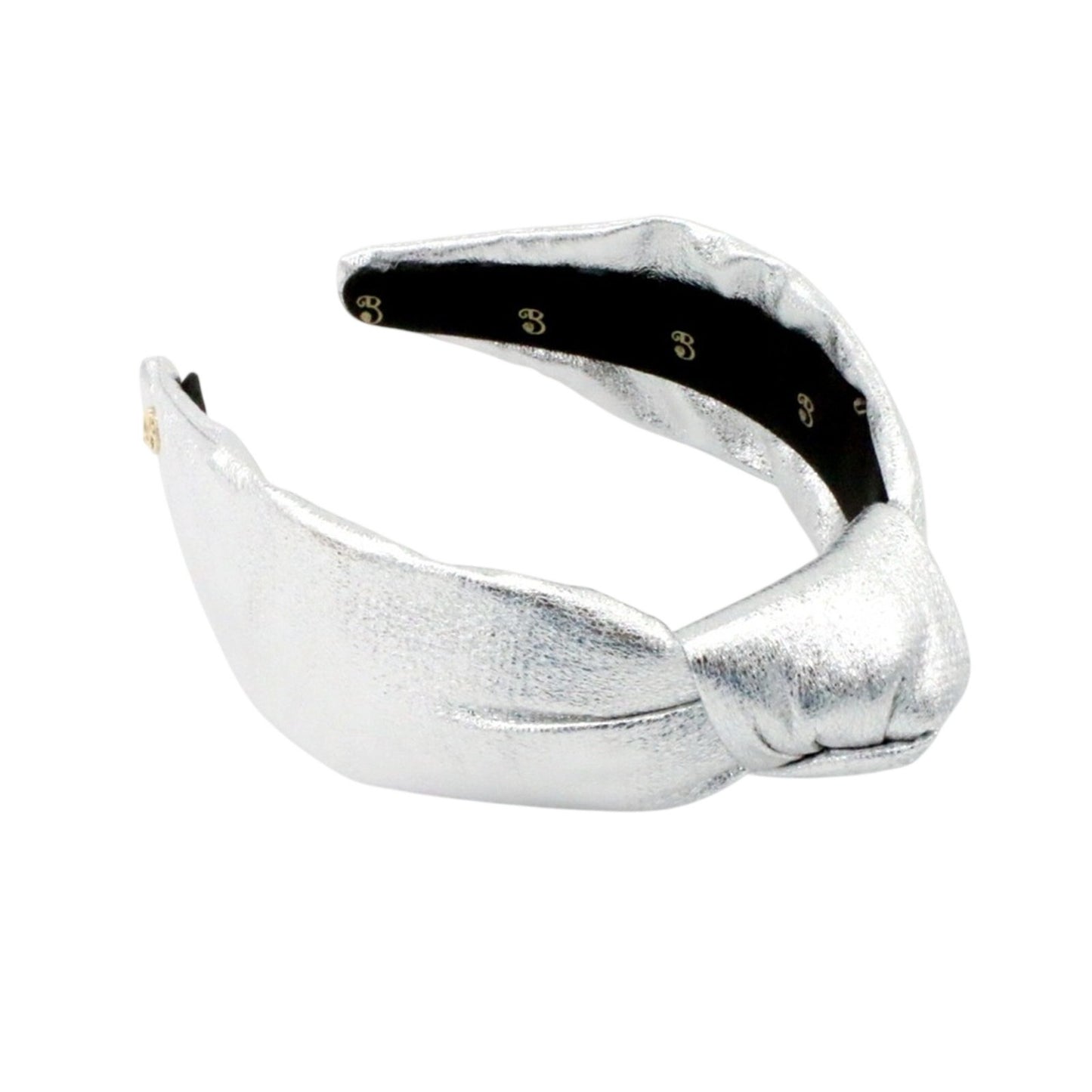 The Metallic New Years Silver Topknot Headband