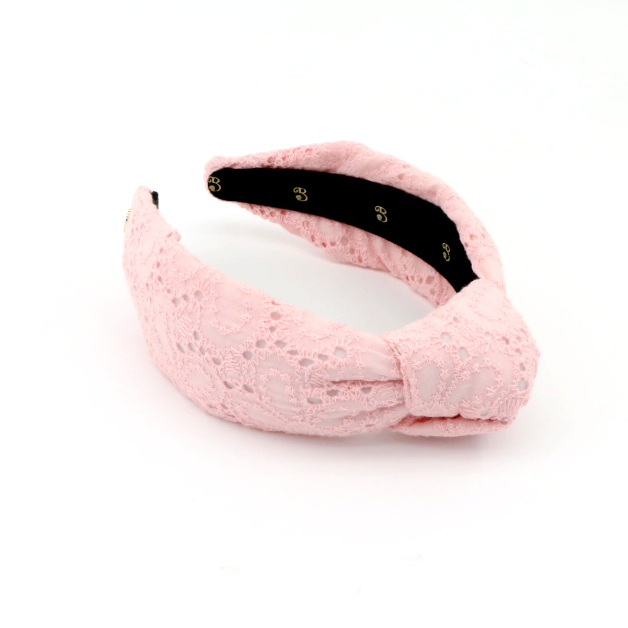 The Pink Flower Eyelet Topknot Headband