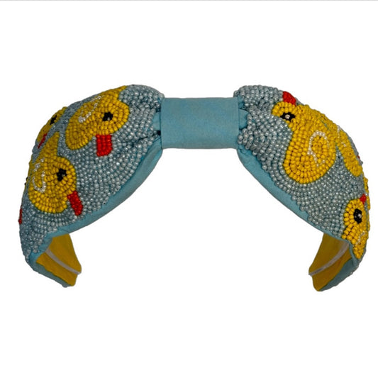 My Rubber Ducky Fully Beaded Headband