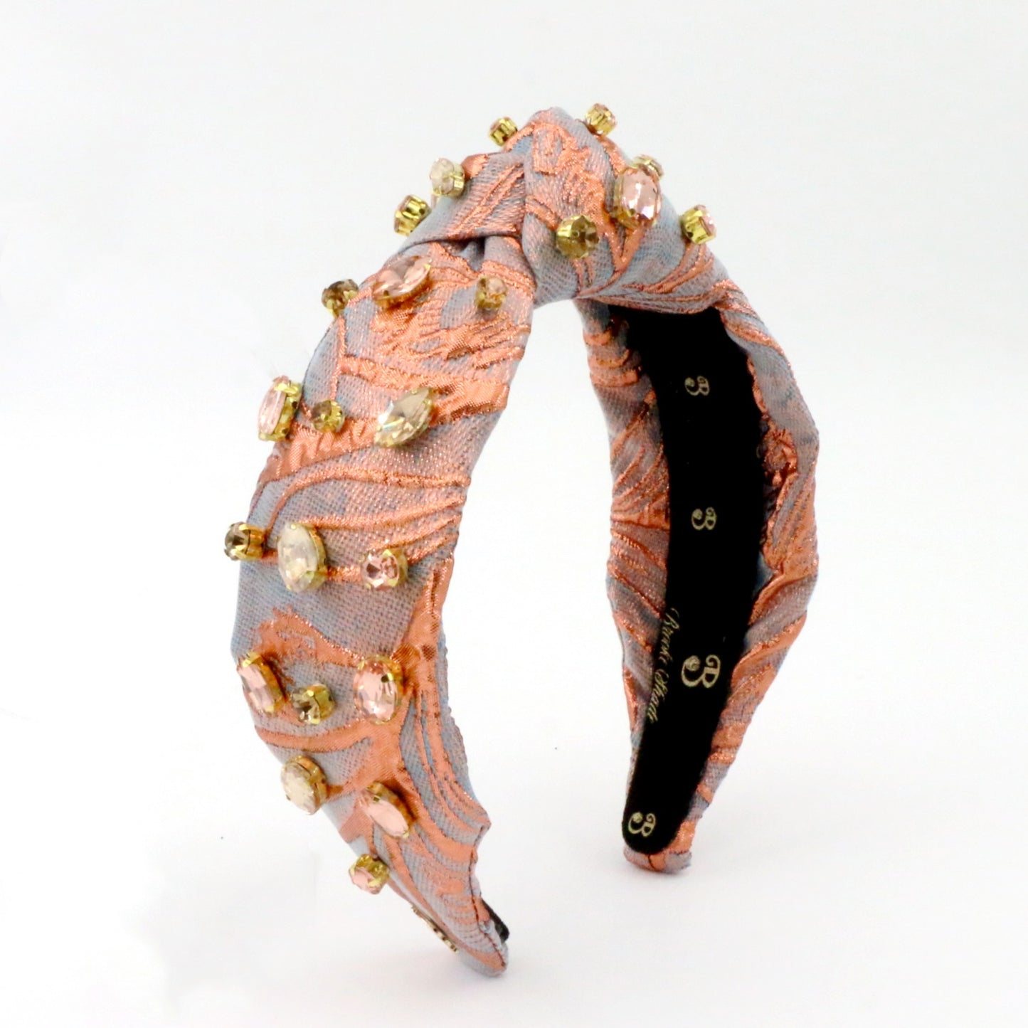 The Autumn Fire Glam Brocade Topknot