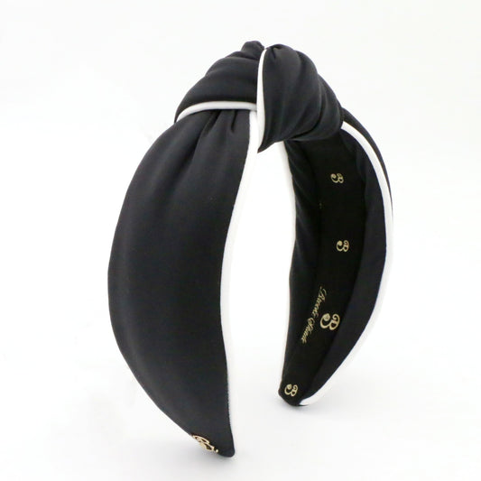 80s Miami Black & White Piping Neoprene