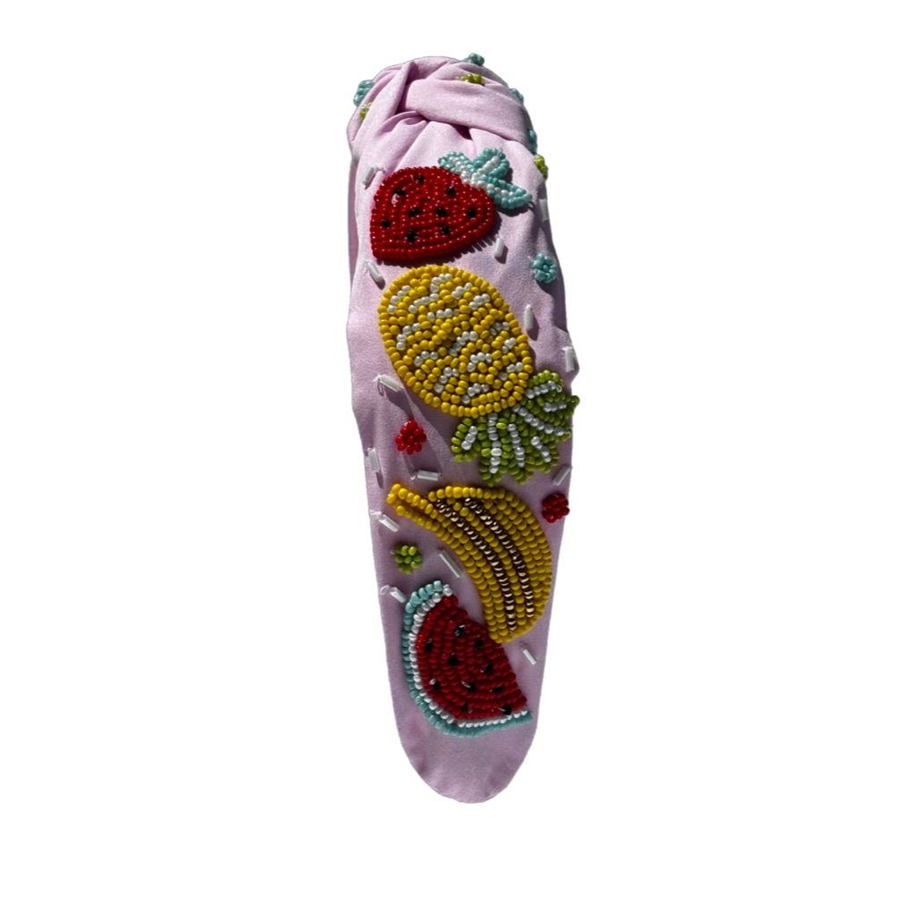 The Summer Fruit Flower Beaded Headband