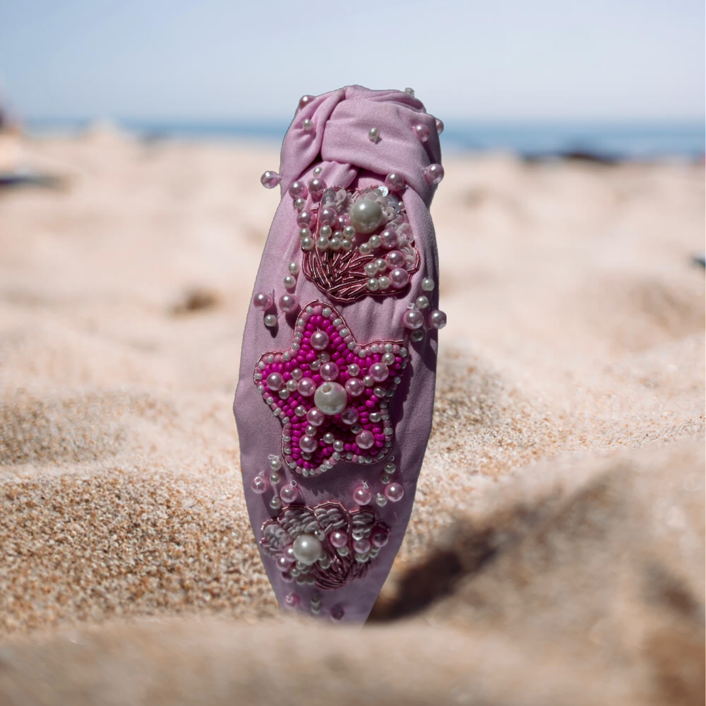 The Pearled Seashells Beaded Headband