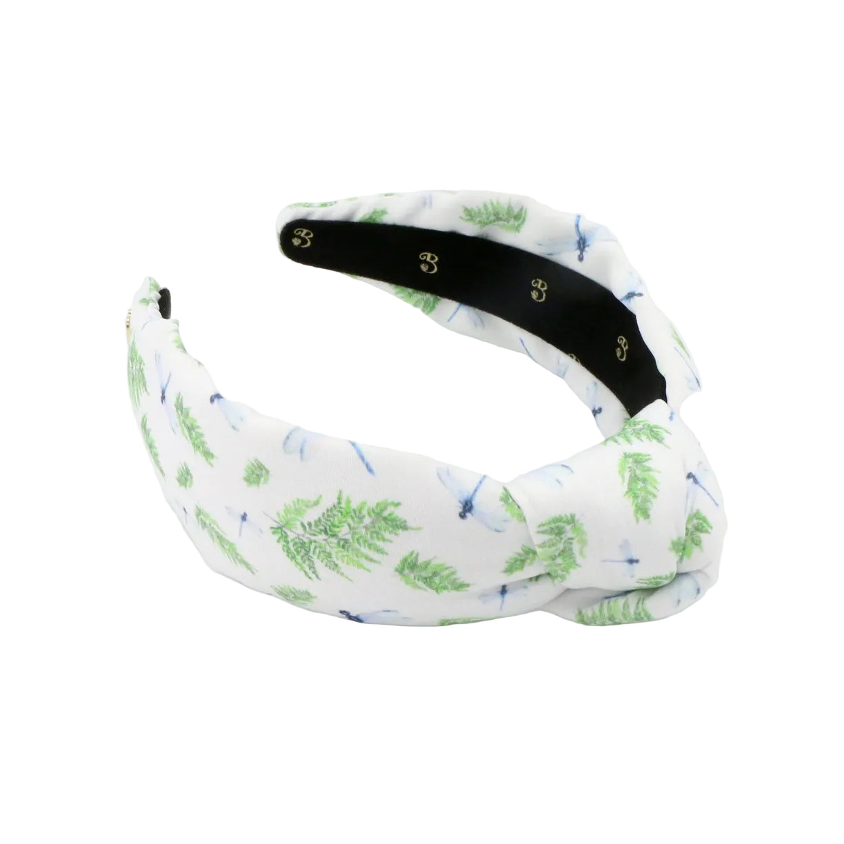 The Dragonfly & Fern Topknot Headband