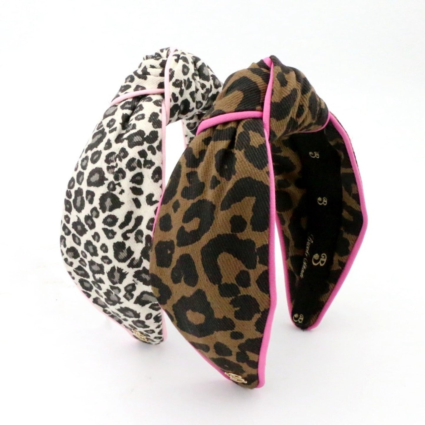 The Cheetah Denim with Light Pink Piping Topknot