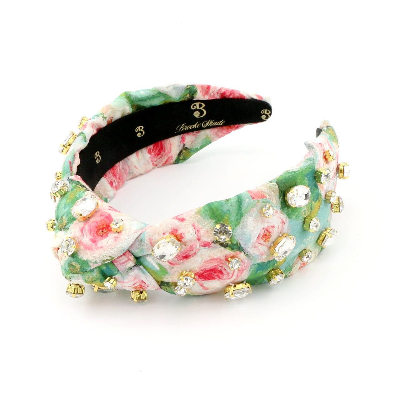 The Monet Inspired Roses Rhinestone Topknot