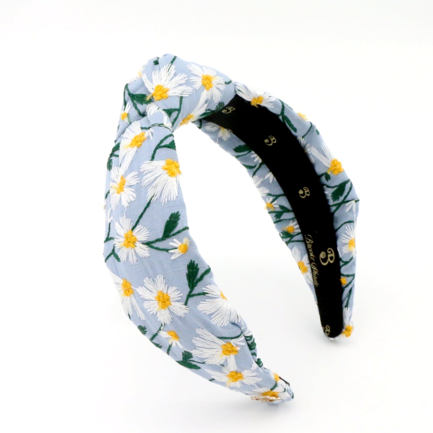 The Cloud Daisy Embroidery Topknot