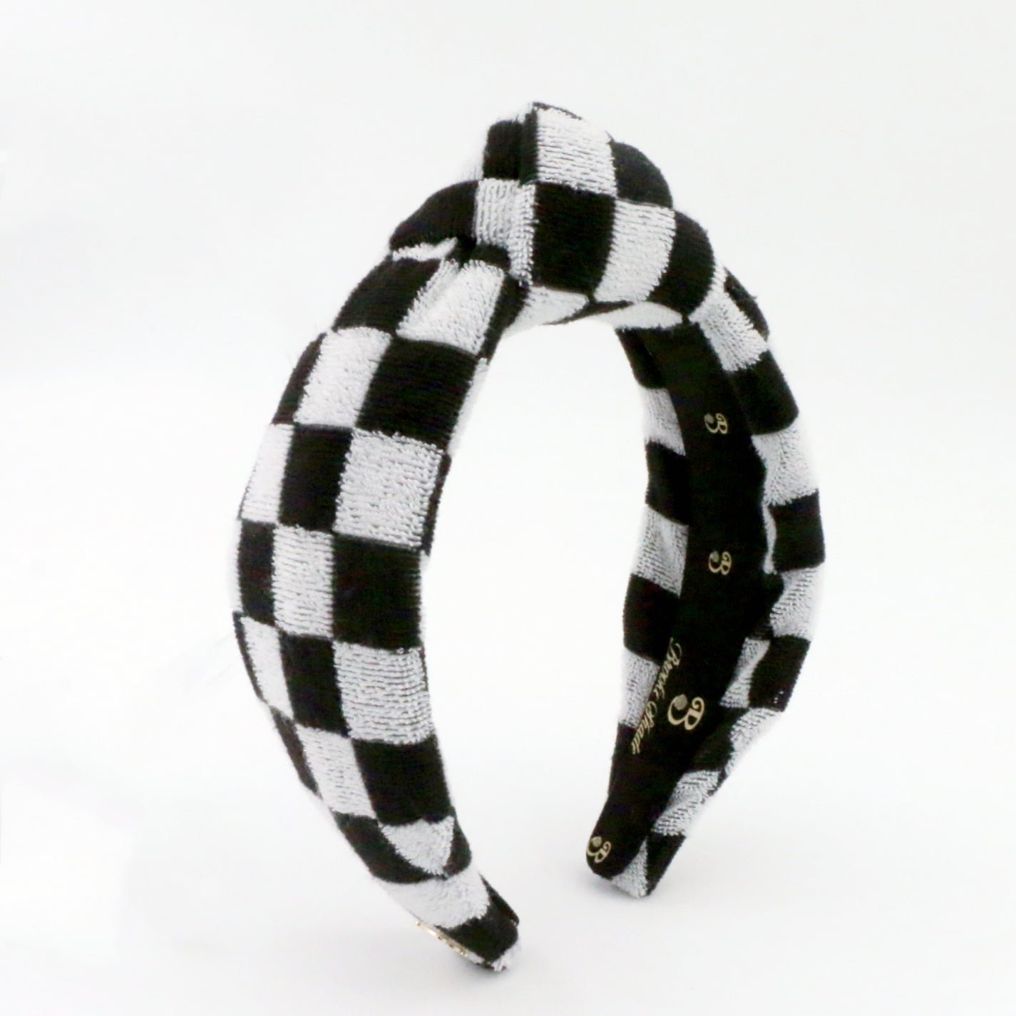 The Classic Checkered Terry Headband