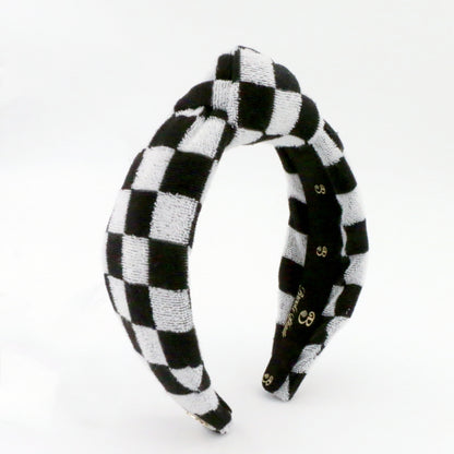 The Classic Checkered Terry Headband