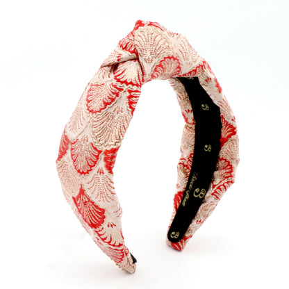 The Royal Red Shell Brocade Topknot
