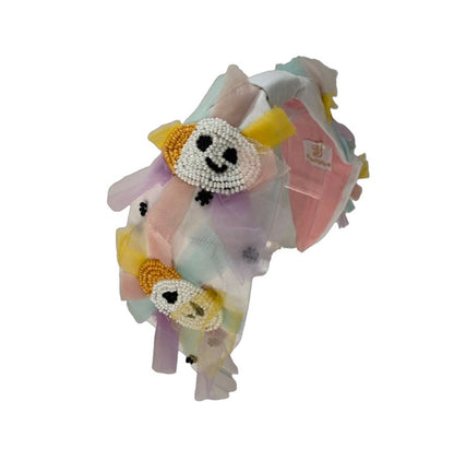 NEW The Kids Rainbow Smile Cloud Beaded Headband