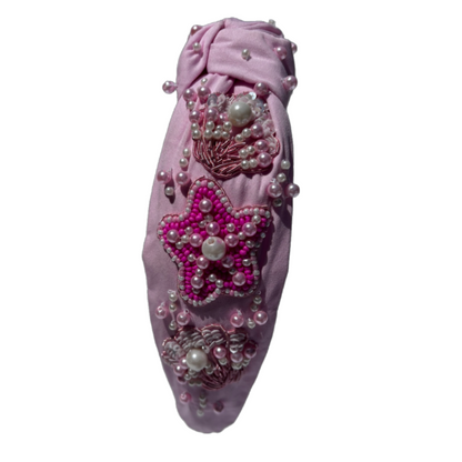 The Pearled Seashells Beaded Headband