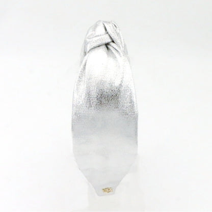 The Metallic Silver Low Knot