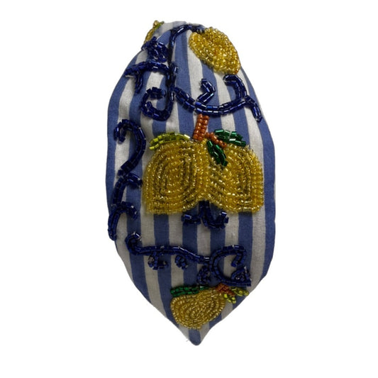 The Amalfi Lemon Beaded Headband