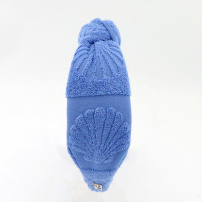 The Azure Seashell Terry Cloth Headband
