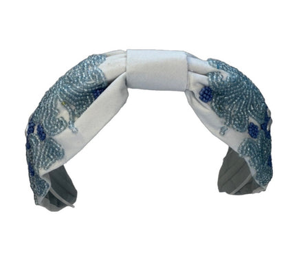 The Mediterranean Blue Mosaic Tile Beaded Headband