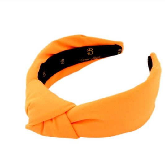 The Neon Orange Neoprene Topknot Headband