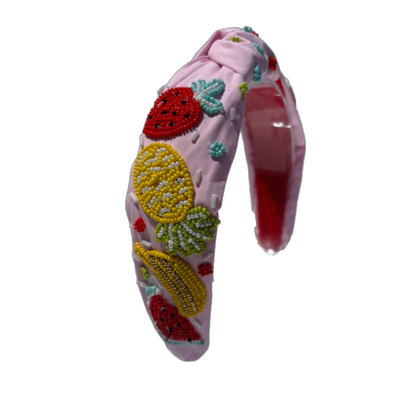 The Summer Fruit Flower Beaded Headband