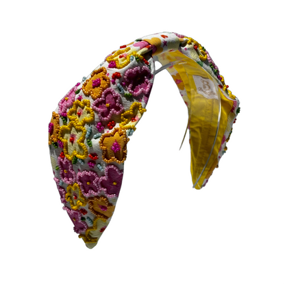 NEW The Spring Blooms Floral Beaded Headband