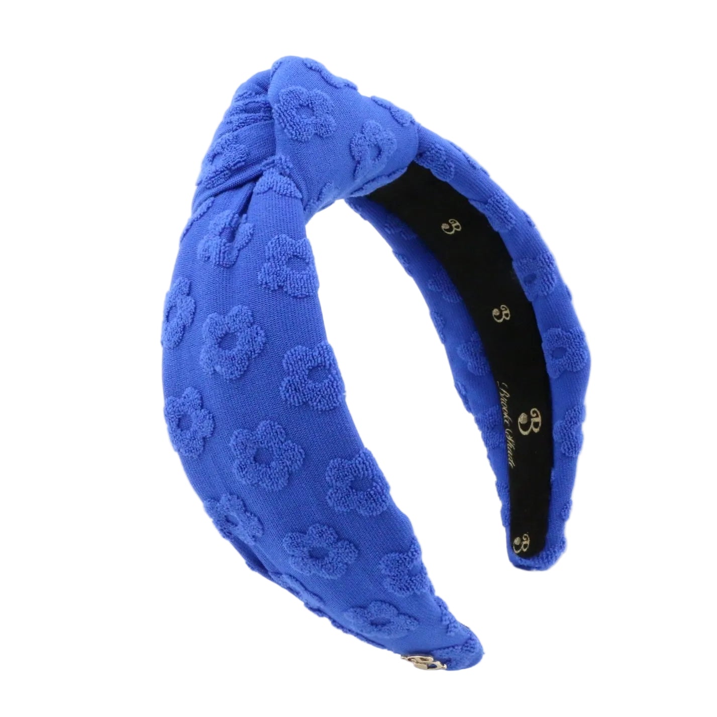 Le Bleu Fleur Terry Cloth Topknot