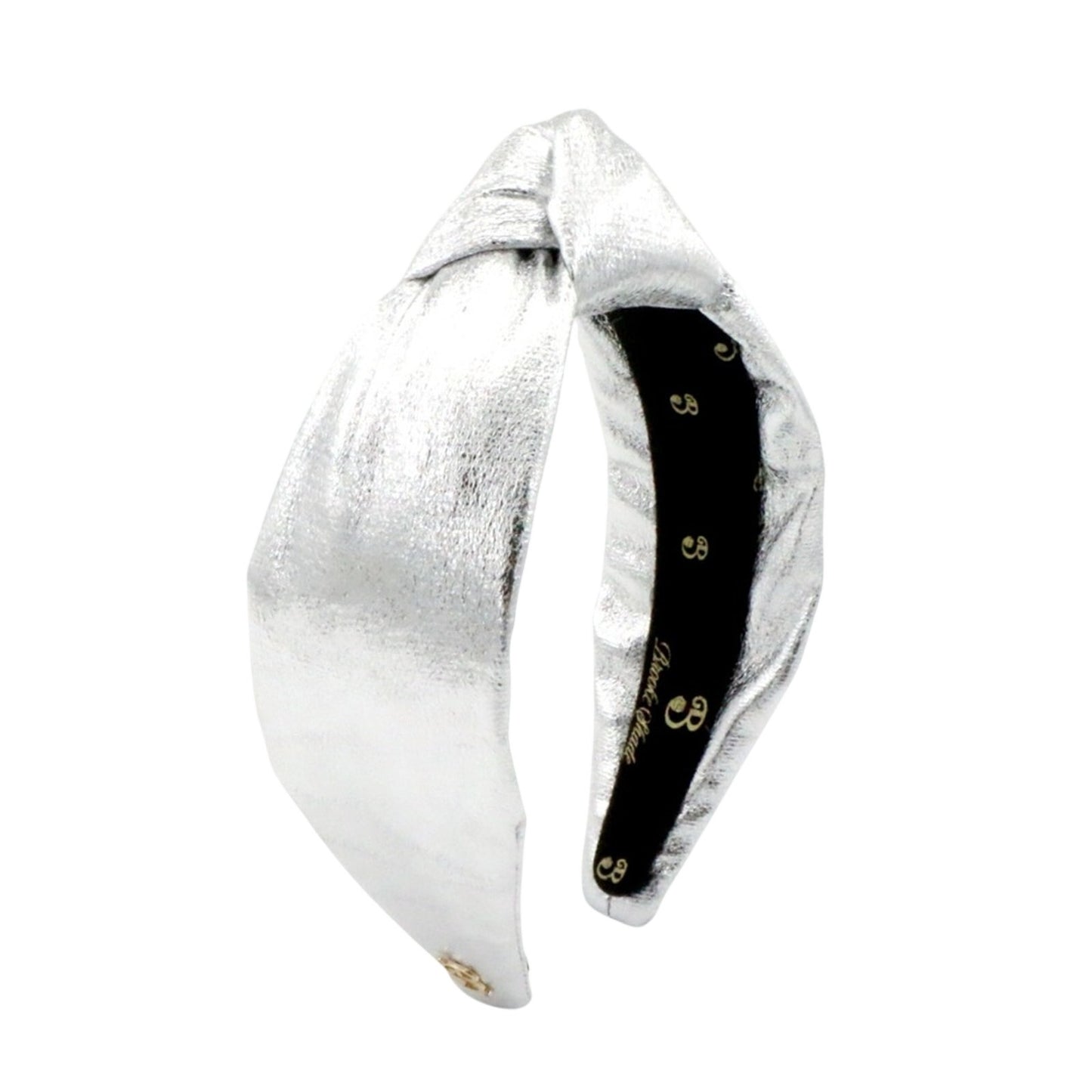 The Metallic New Years Silver Topknot Headband