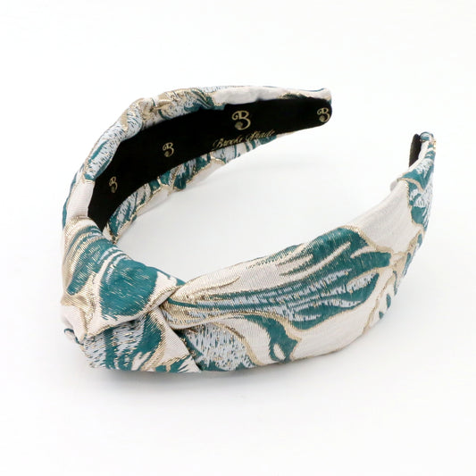The Teal Hibiscus Brocade