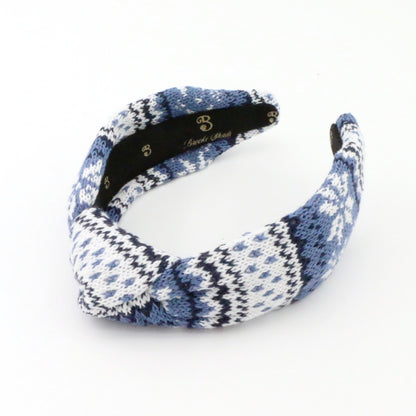The Nordic Blue FairIsle Sweater Headband