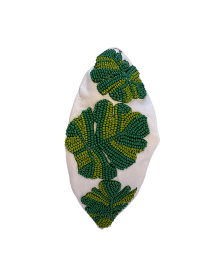 The Monstera Leaf Beaded Headband