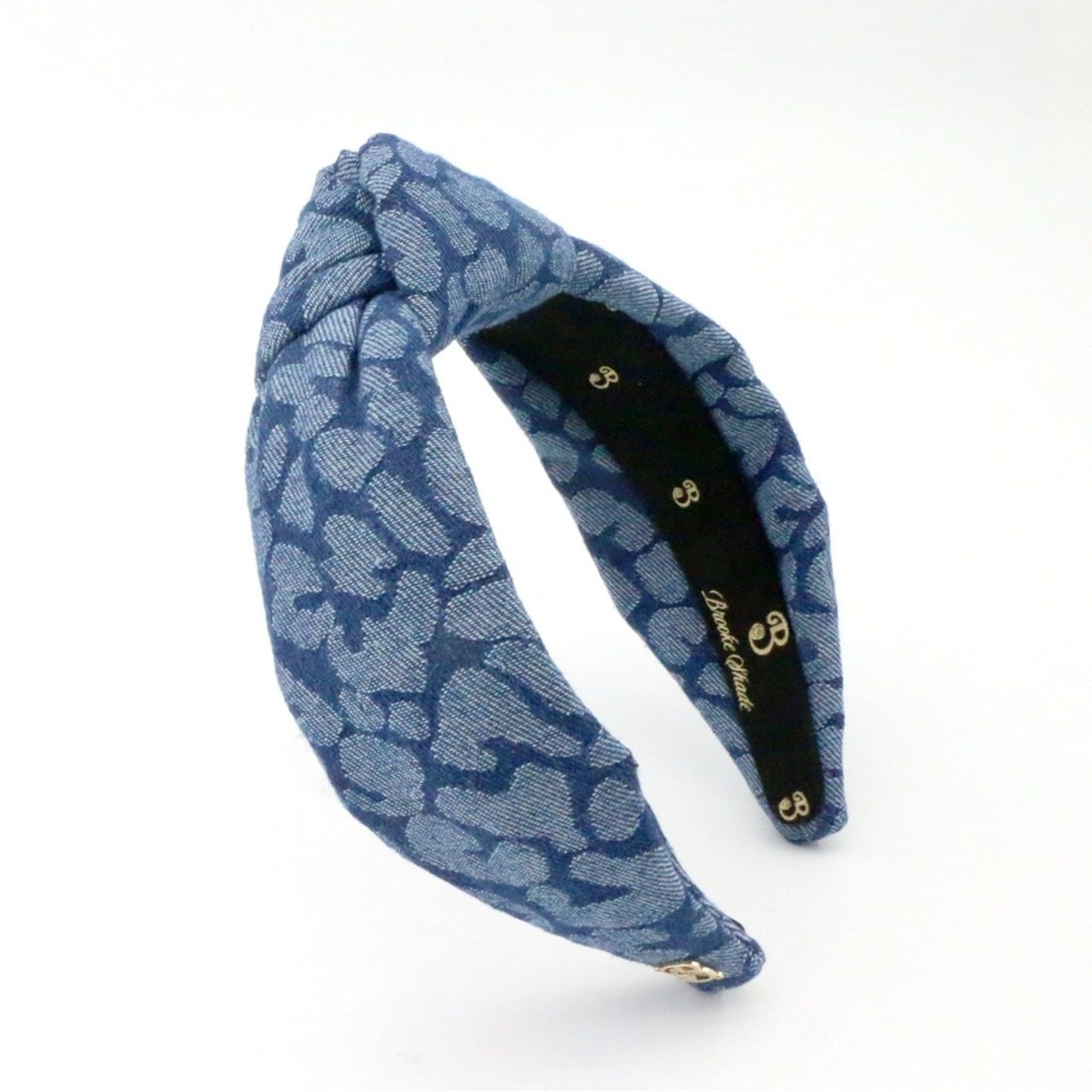 The Denim Blue Leopard Topknot