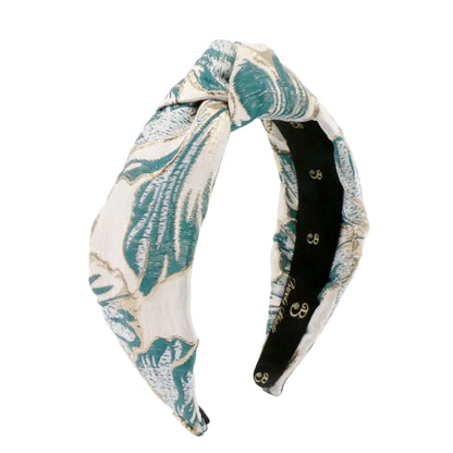 The Teal Hibiscus Brocade