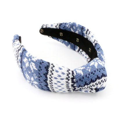 The Nordic Blue FairIsle Sweater Headband