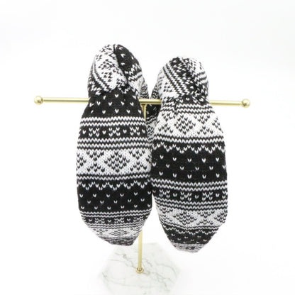 The Winter Black FairIsle Sweater Topknots