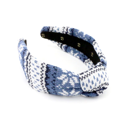 The Nordic Blue FairIsle Sweater Headband