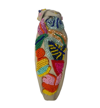 The Tropics in Tan Beaded Headband