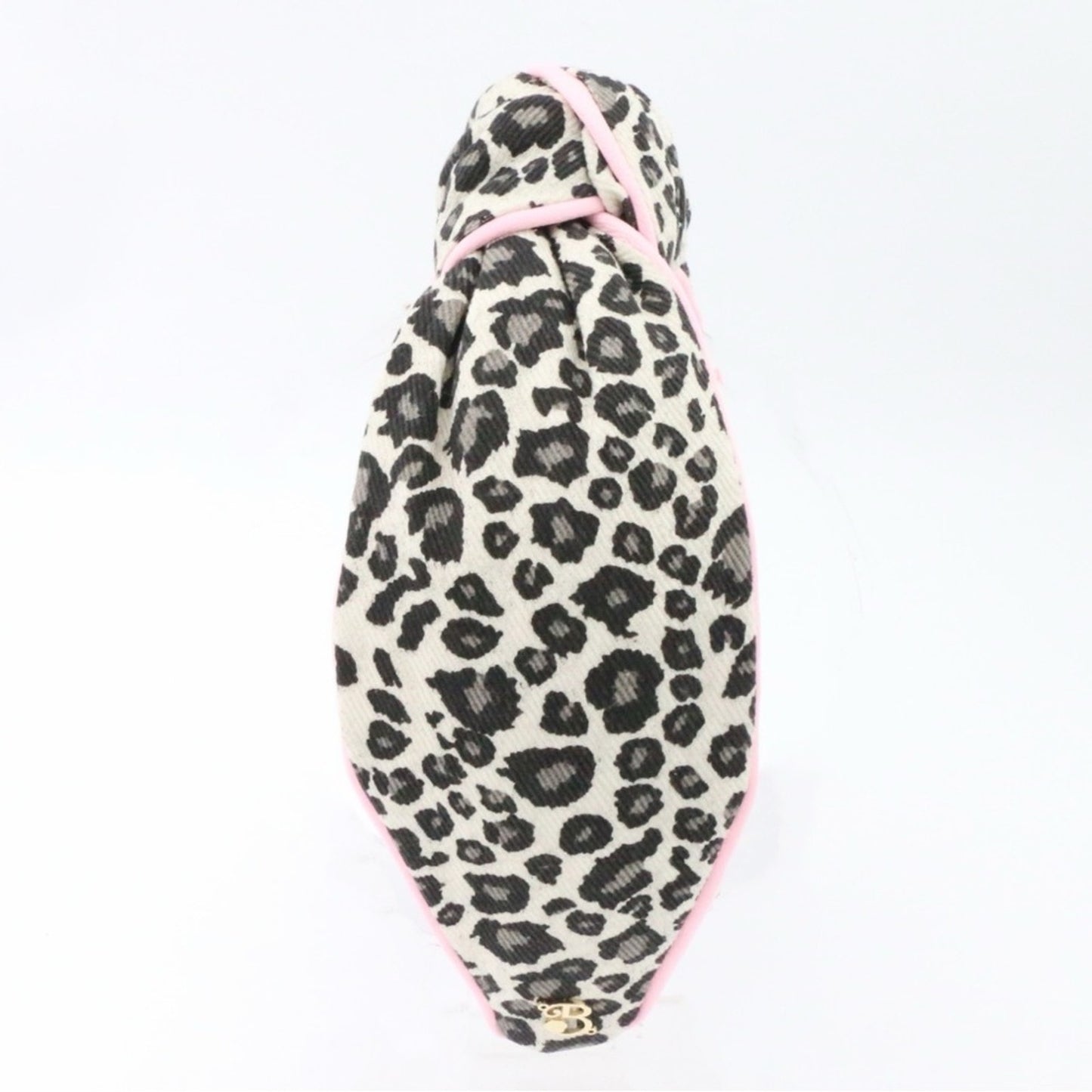 The Cheetah Denim with Light Pink Piping Topknot