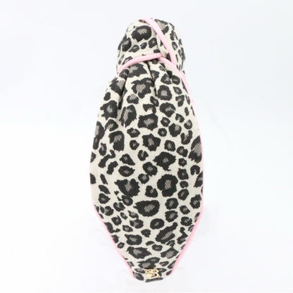 The Cheetah Denim with Light Pink Piping Topknot