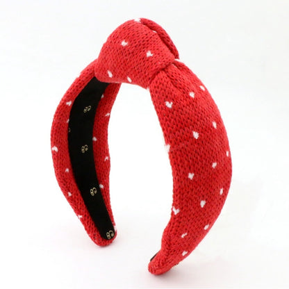 The Sweater Weather Hearts High Knot Headband