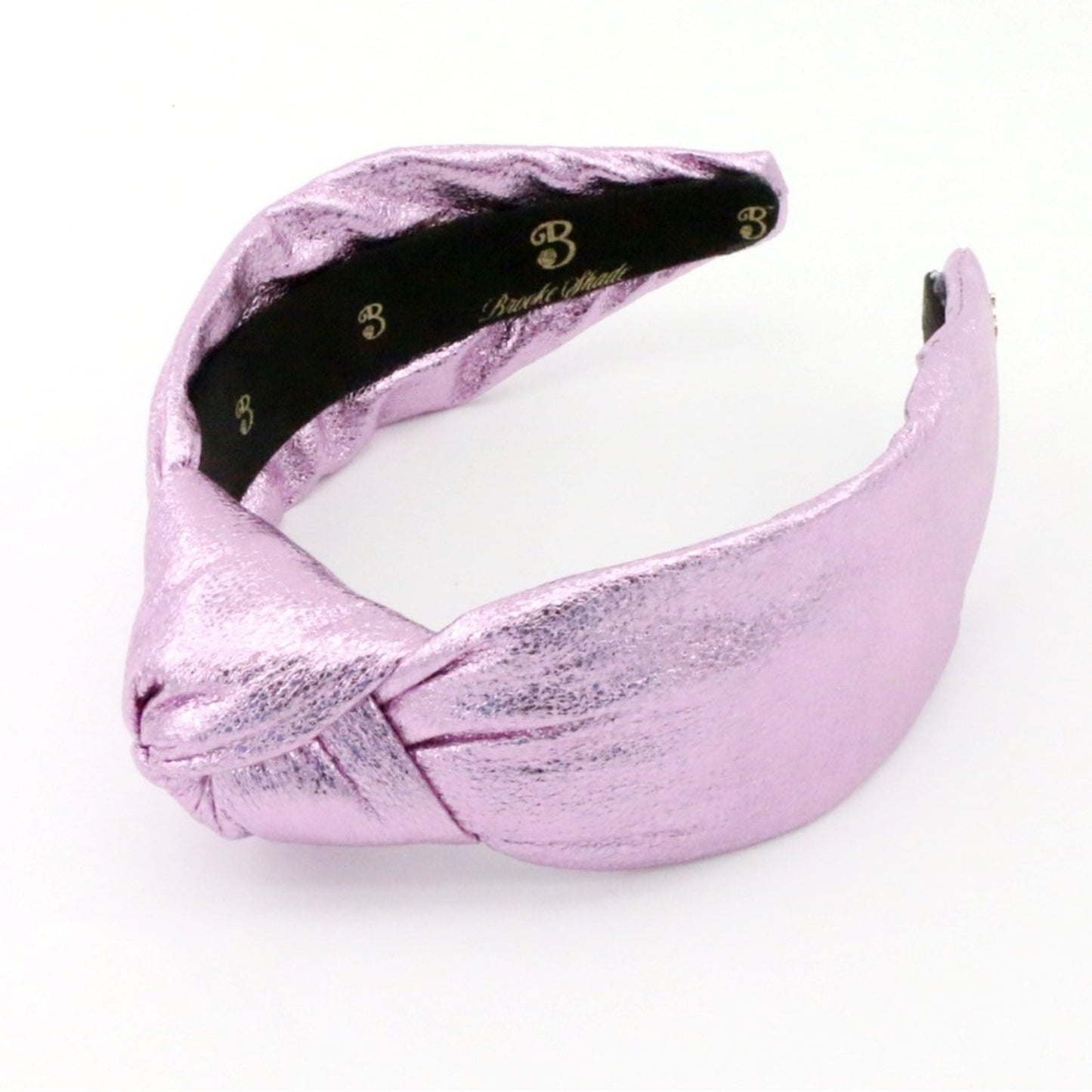 The Metallic Pink Topknot Headband