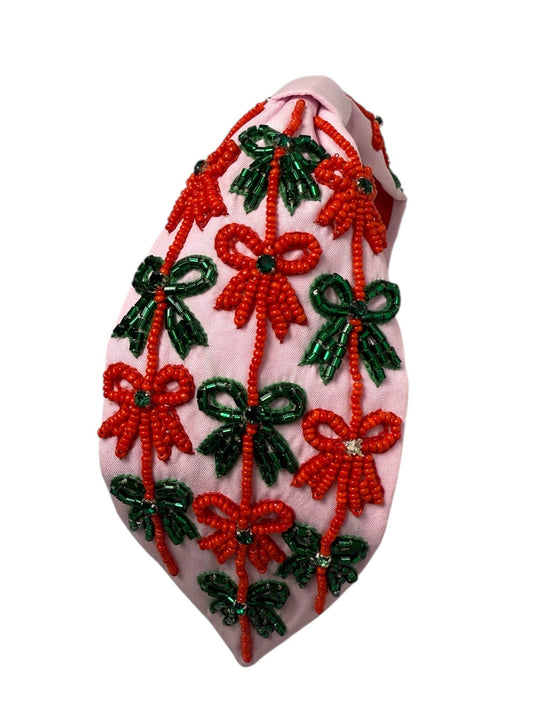 The Christmas Bow Rhinestone Headband