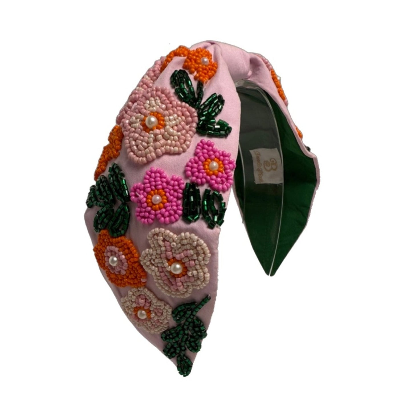 The Pansy Flower Beaded Headband