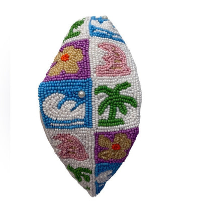 The Surfs Up at The Beach Beaded Headband