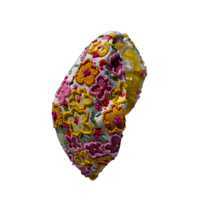 NEW The Spring Blooms Floral Beaded Headband