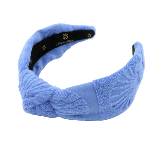 The Azure Seashell Terry Cloth Headband