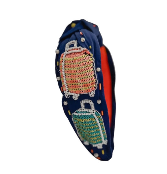 The Ready, Set, Jet Luggage Beaded Headband