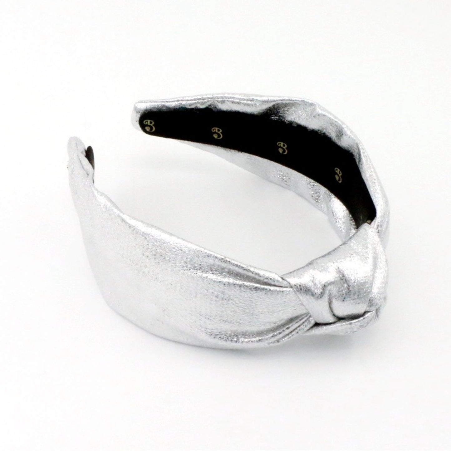 The Metallic Silver Low Knot